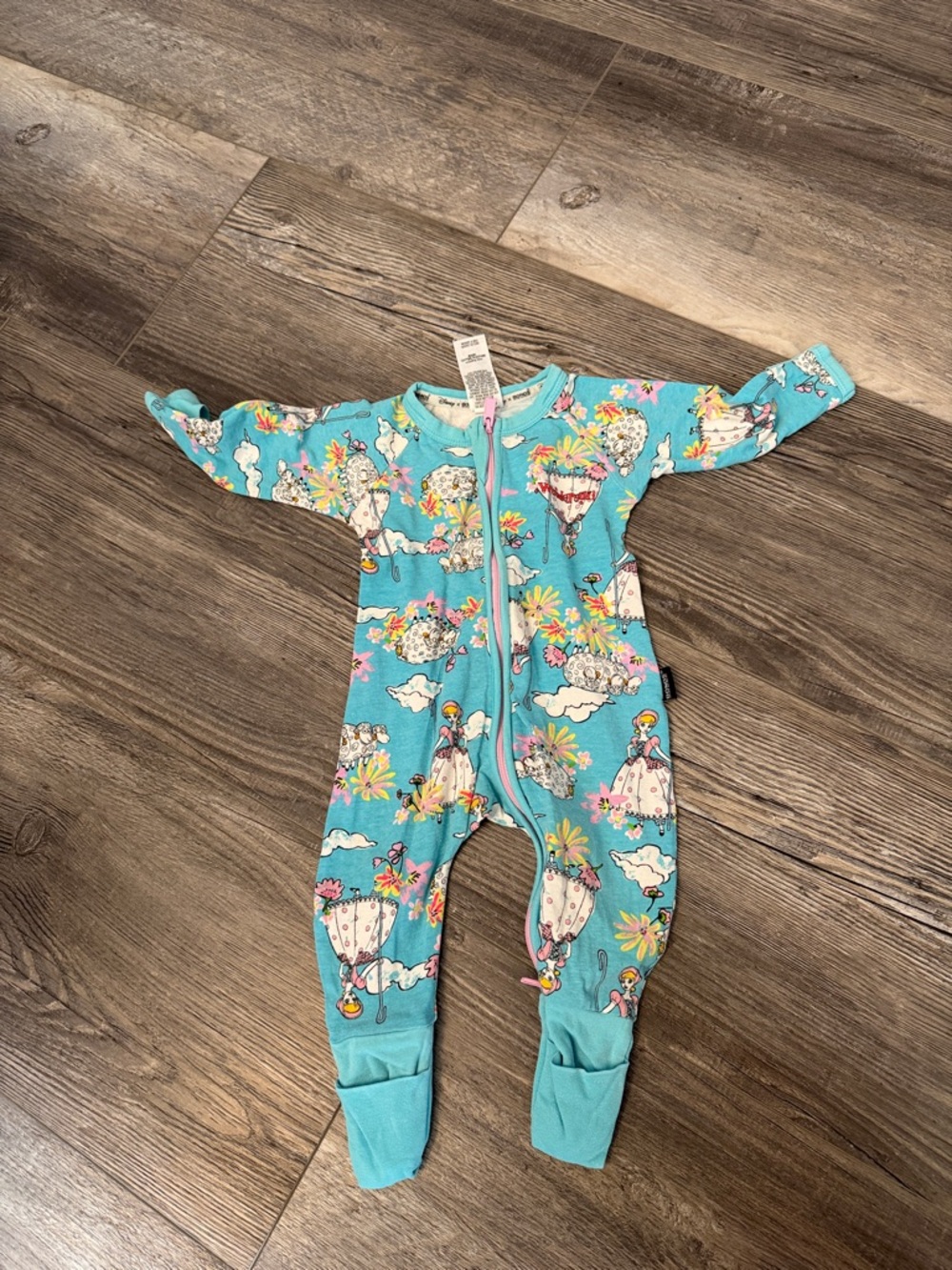 Bonds Turquoise Hot Air Balloon Print Kids One-Piece